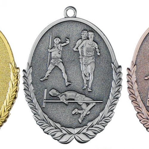 Friidrott Tre medaljer på rad guld silver brons