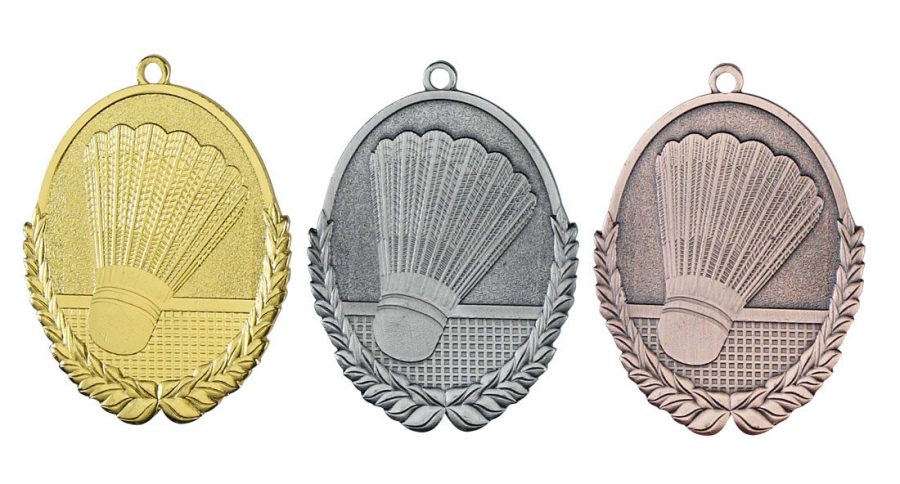 Tre medaljer på rad guld silver brons