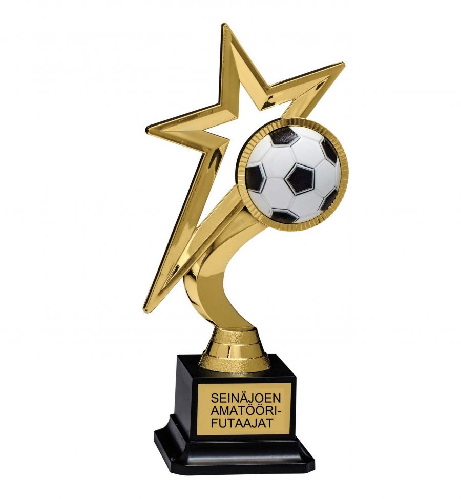 trophy gold golden star football soccer