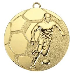 gold medal football player soccer