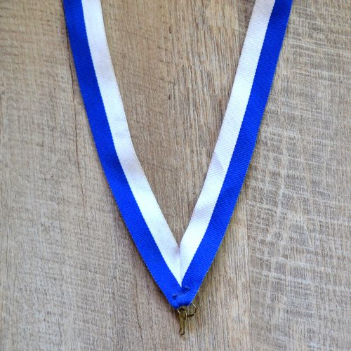 medaljband brett blåvitt