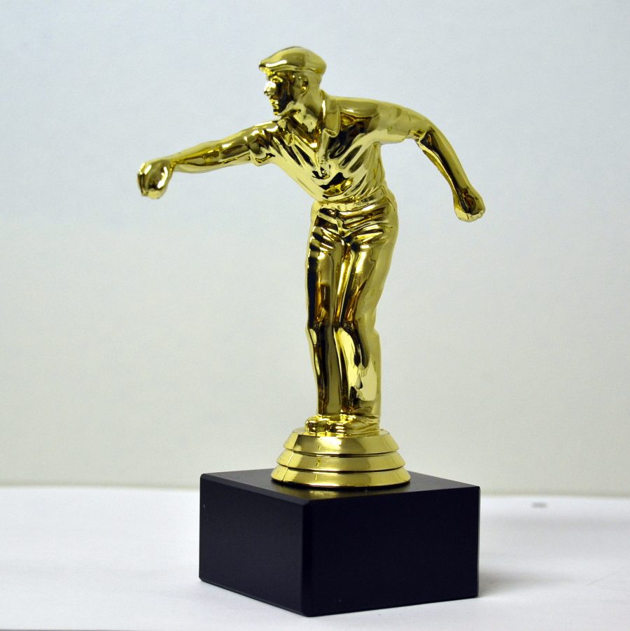 petanque boule golden trophy