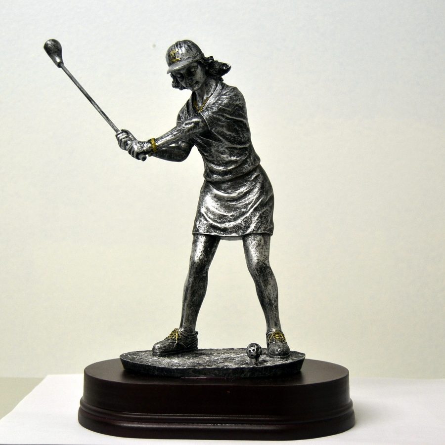 golf player silver award
