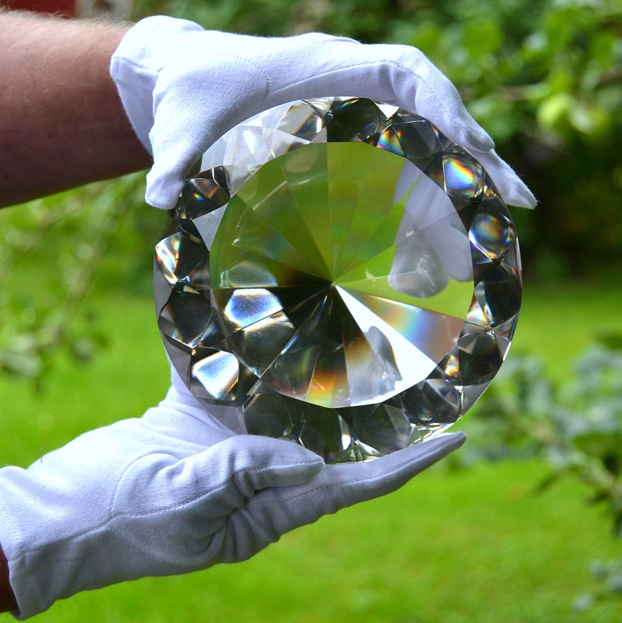 glass award diamond