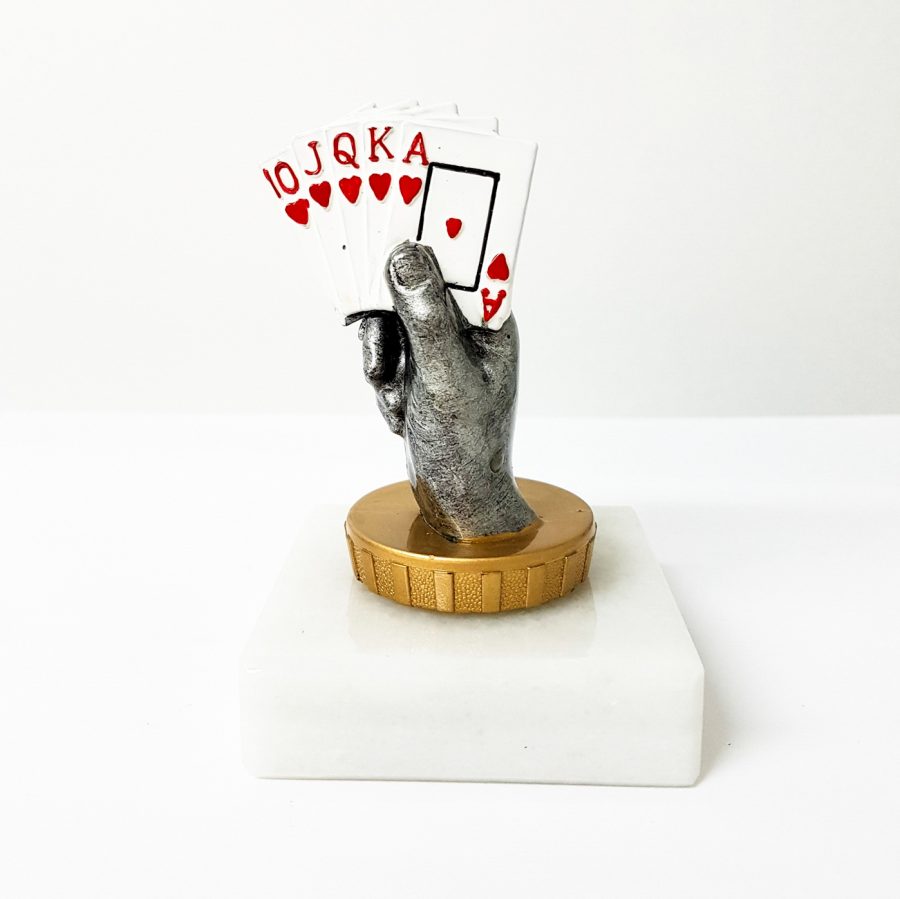 cards poker trophy